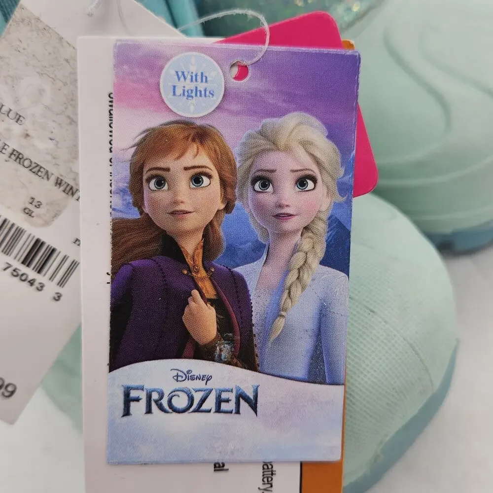 Disney Frozen Toddler Girls Size 9 Winter Snow Boots Light-Up Fuzzy Inside